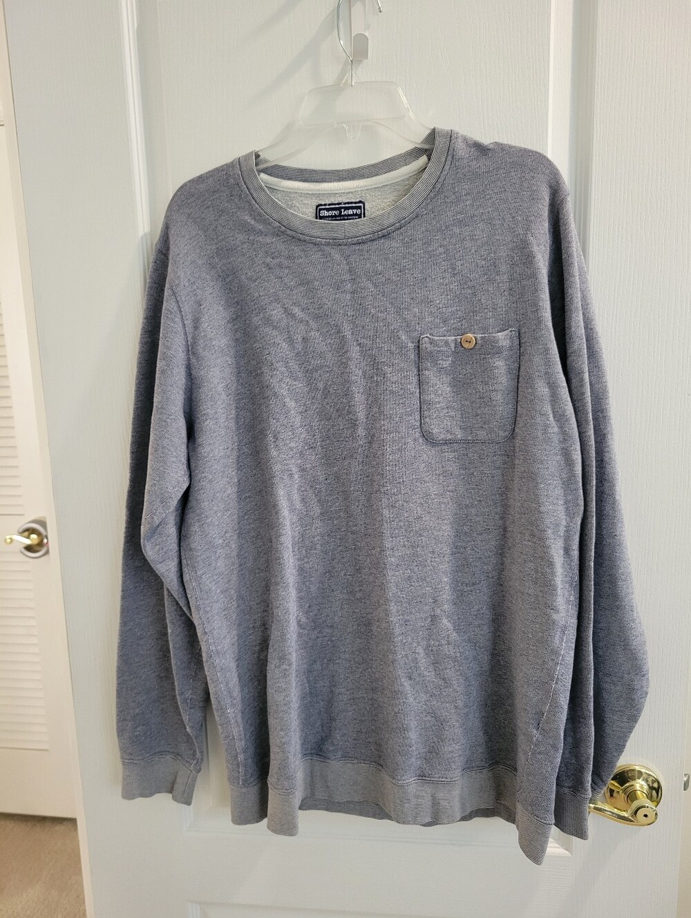 Gray Shore Leave Sweater Pocket Size L